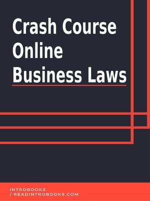 cover image of Crash Course Online Business Laws